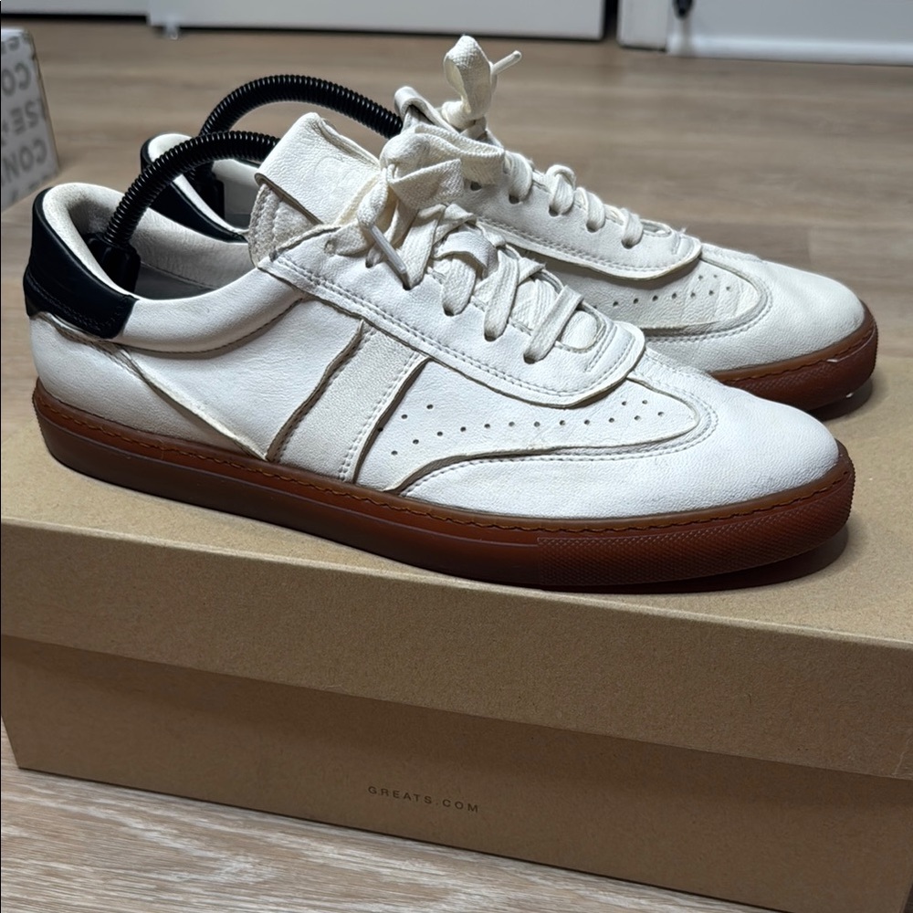 Greats Charlie Men's White and Black Sneakers
